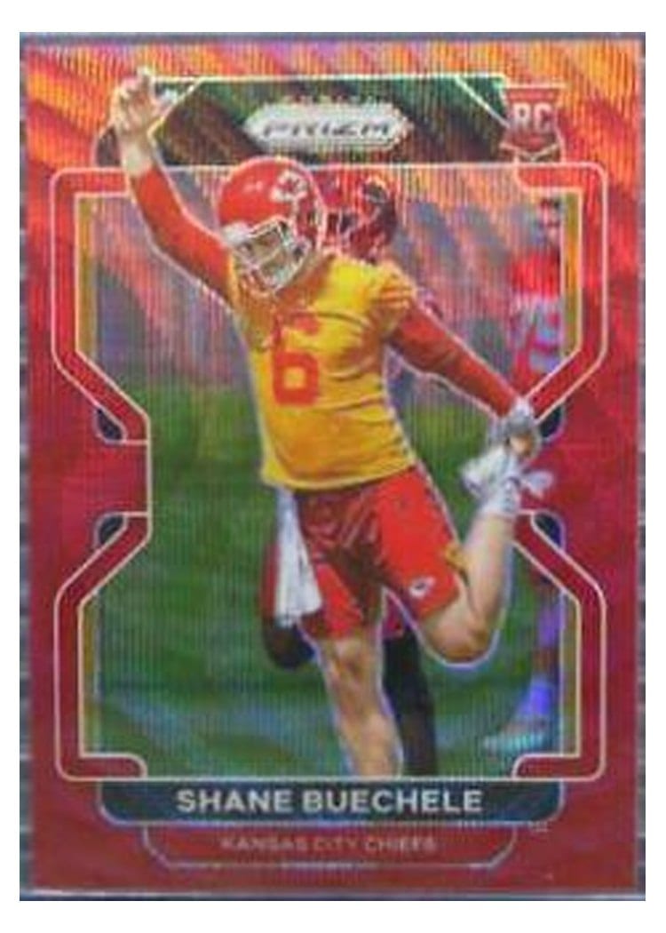 2021 Panini Prizm Base Set Shane Buechele #396 card