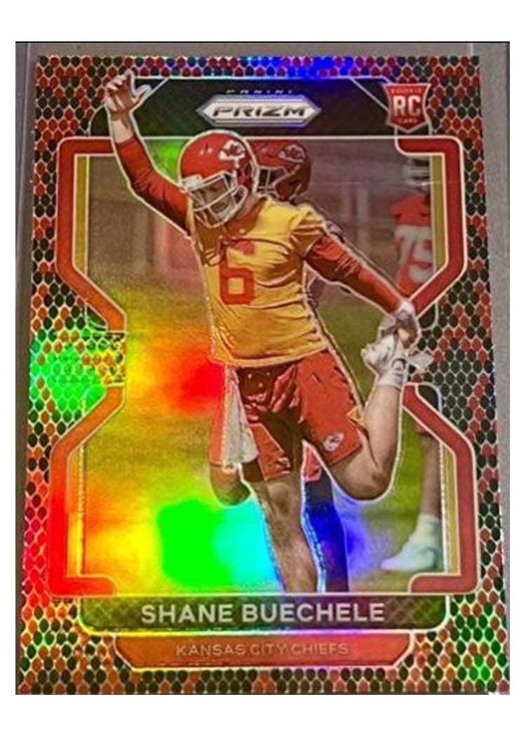2021 Panini Prizm Base Set Shane Buechele Snakeskin Prizm #396 card