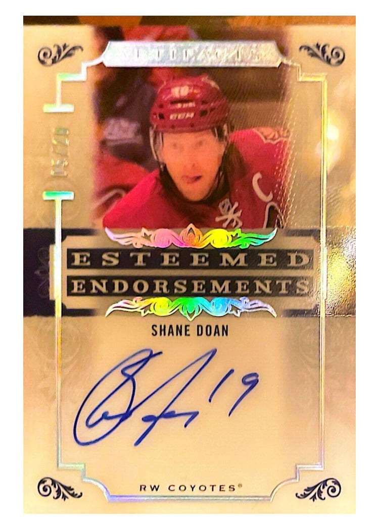 2023-24 Upper Deck Artifacts Esteemed Endorsements Shane Doan #EE-SD card