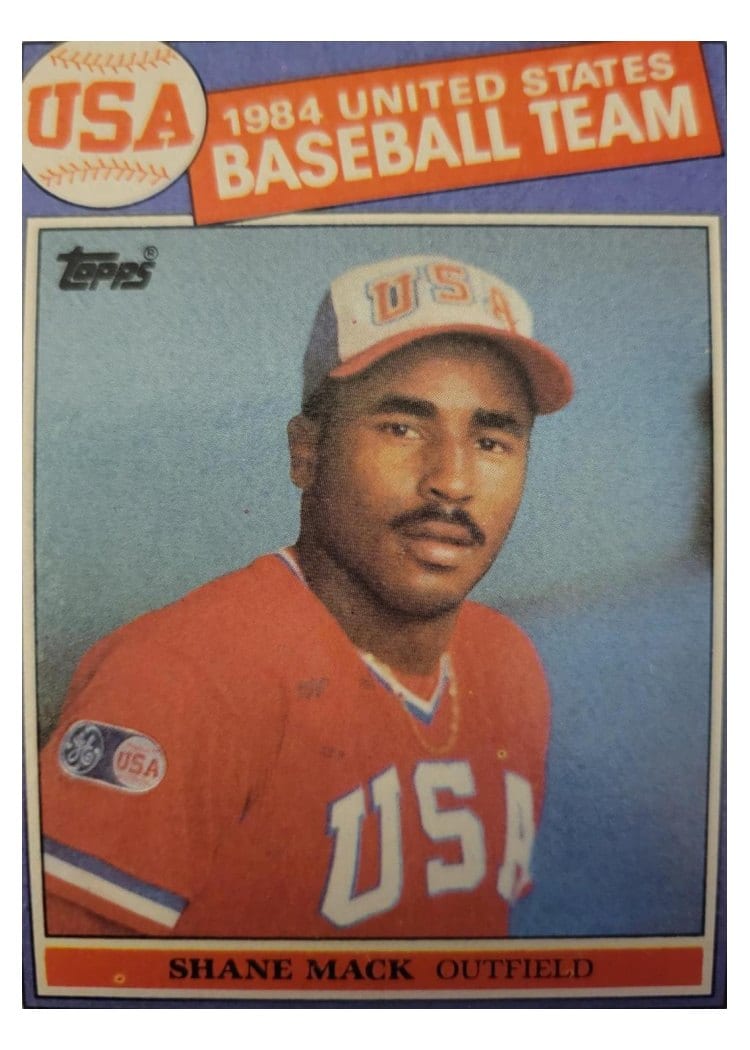 1985 Topps Shane Mack #398 card