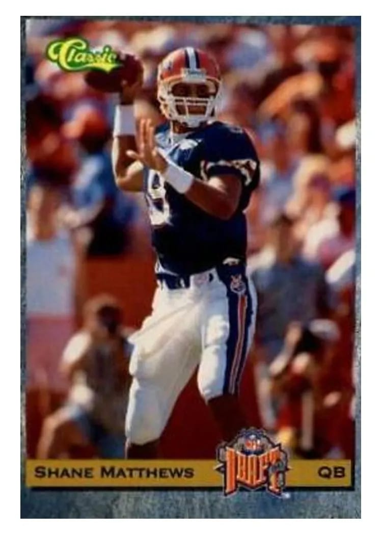 1993 Classic Shane Matthews #22 card