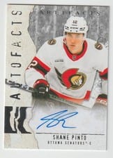 2025-26 Upper Deck Artifacts Autofacts Shane Pinto #AF-SP card