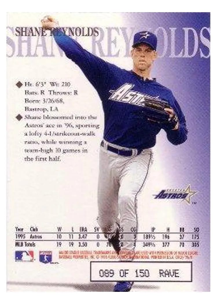 1996 Circa Shane Reynolds card