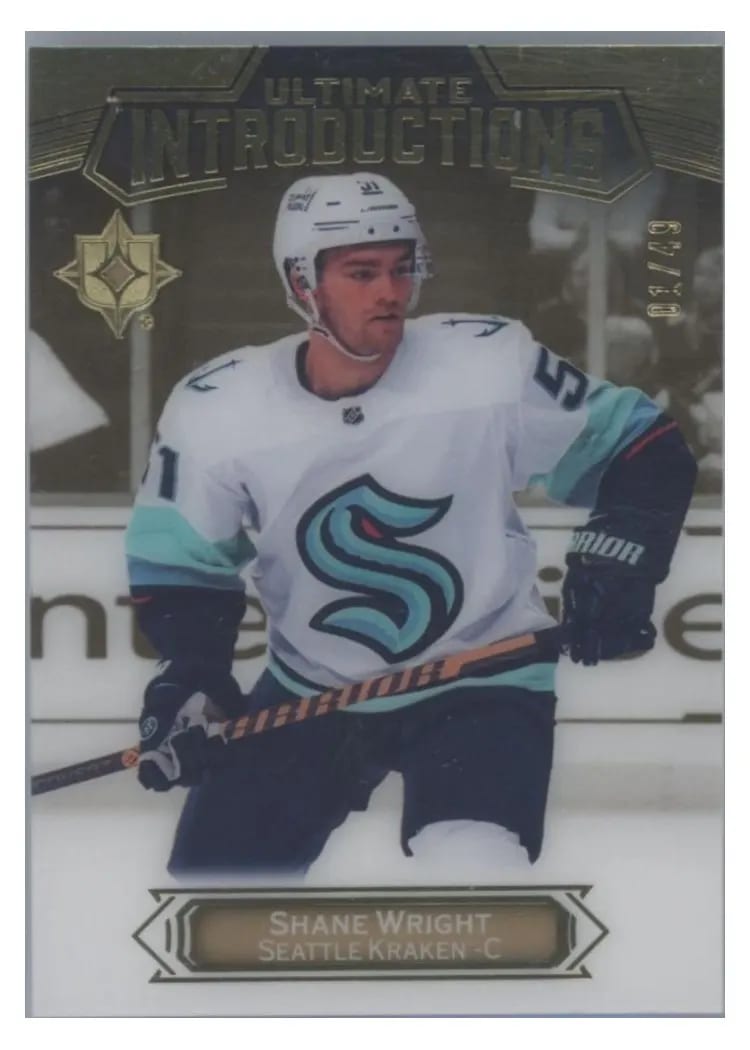 2022-23 Upper Deck Ultimate Collection Ultimate Introductions Shane Wright #UI-41 card