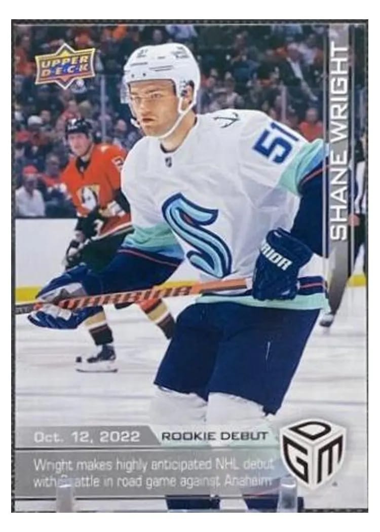 2022 Upper Deck Game Dated Moments Shane Wright #2 card