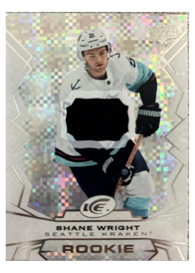 2022 Upper Deck Ice Jersey Shane Wright #125 card