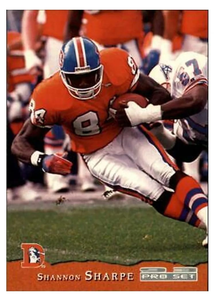 1993 Pro Set Shannon Sharpe #127 card