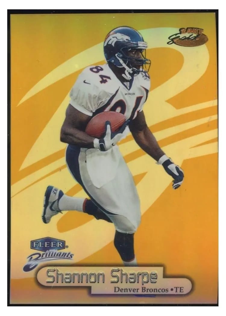 1998 Fleer Brilliants Shannon Sharpe #37TG card