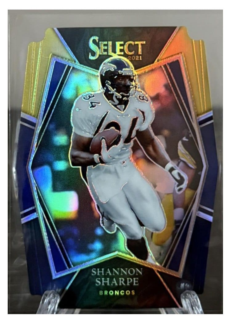 2021 Panini Select Base Set Shannon Sharpe Black Die Cut #142 card