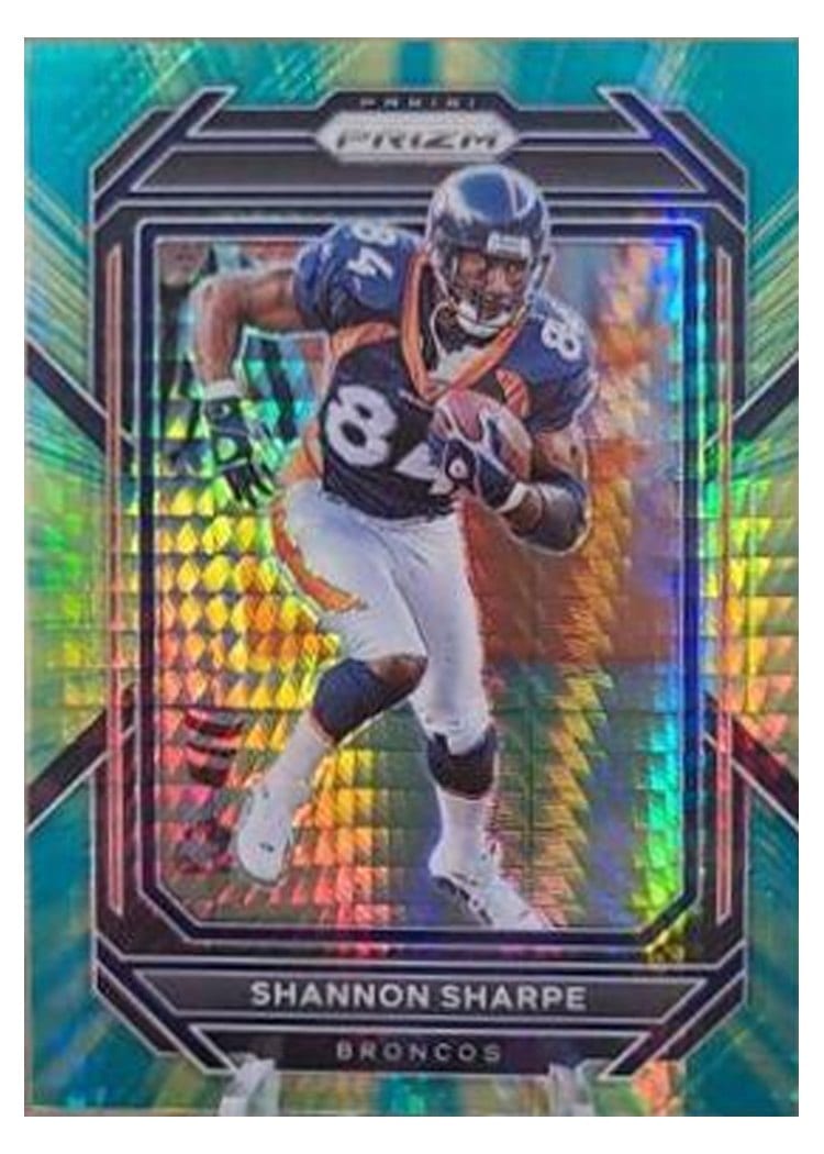 2022 Panini Prizm Base Set Shannon Sharpe Hyper #94 card