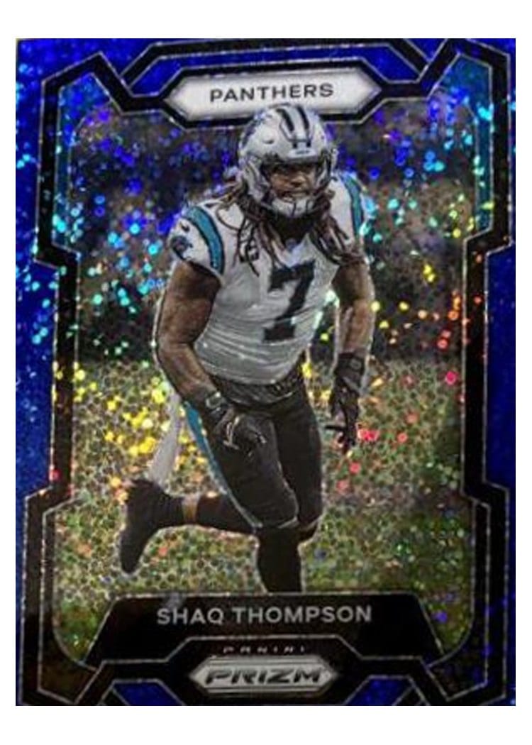 2023 Panini Mosaic Base Set Shaq Thompson Blue Sparkle #31 card