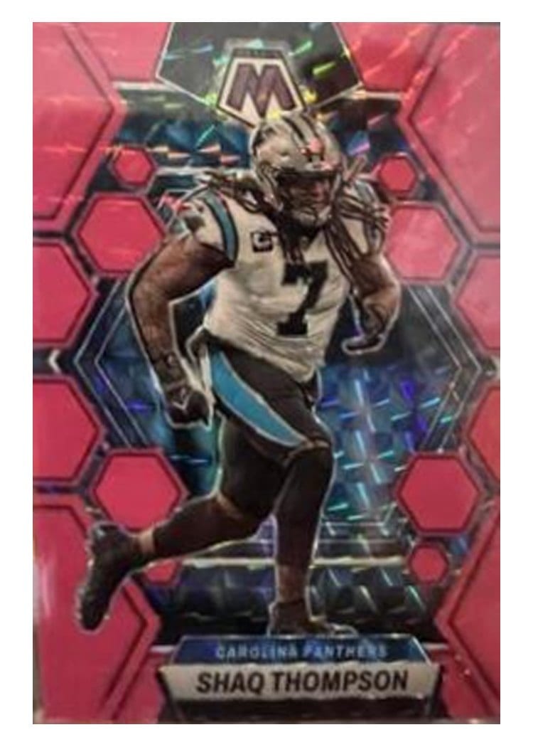 2023 Panini Mosaic Base Set Shaq Thompson Pink Fluorescent #31 card