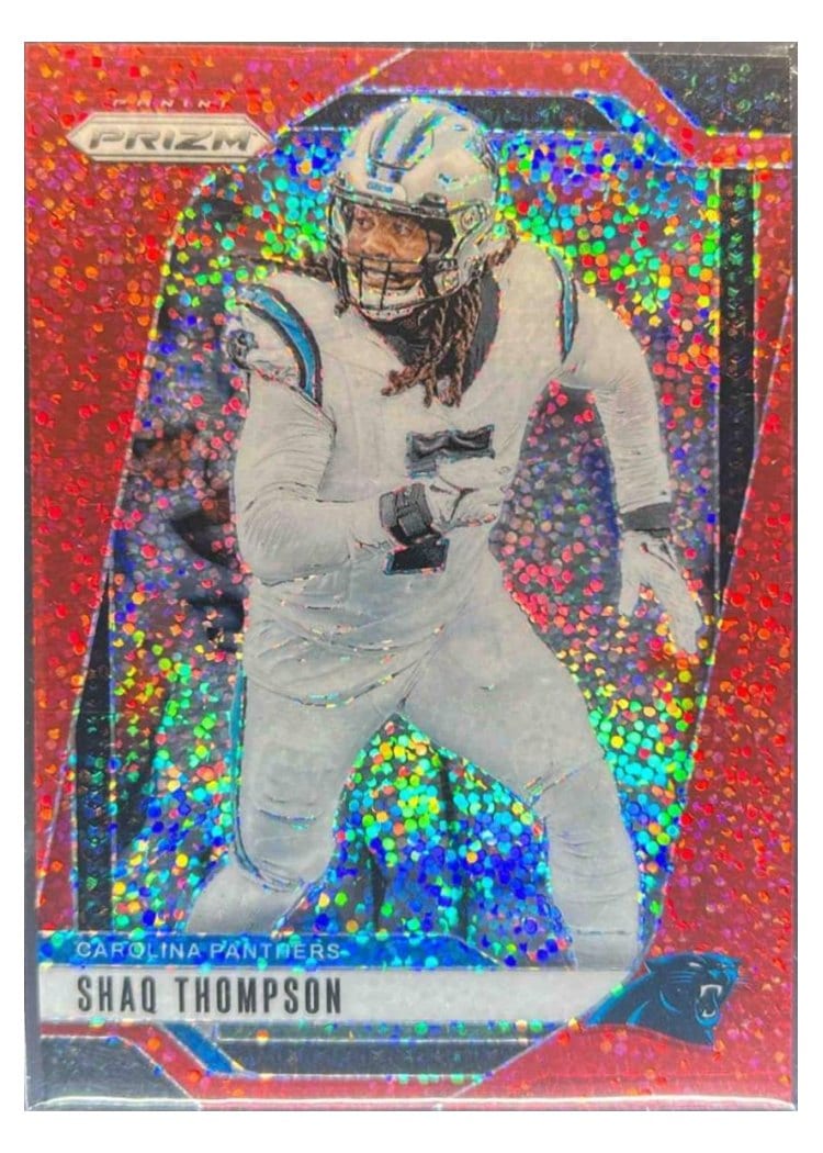 2024 Panini Prizm Base Set Shaq Thompson Red Sparkle #41 card