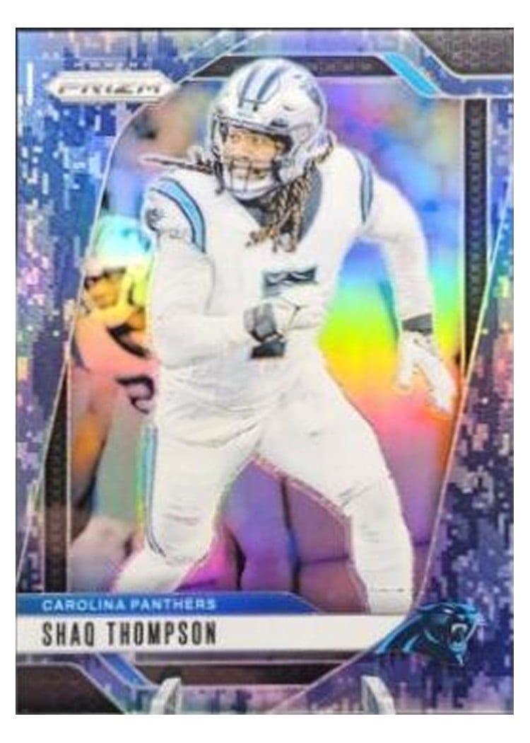 2024 Panini Prizm Base Set Shaq Thompson Blue Shimmer #41 card
