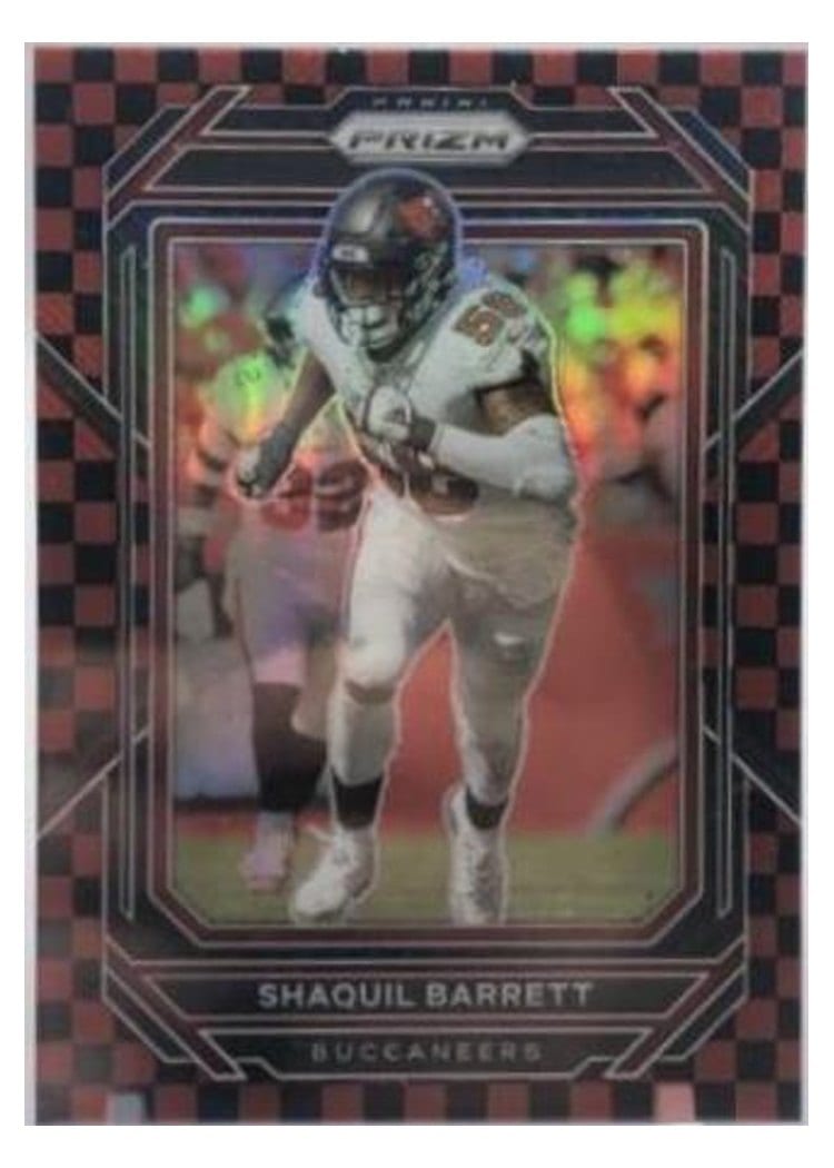 2022 Panini Prizm Base Set Shaquil Barrett Black Red Checker #278 card