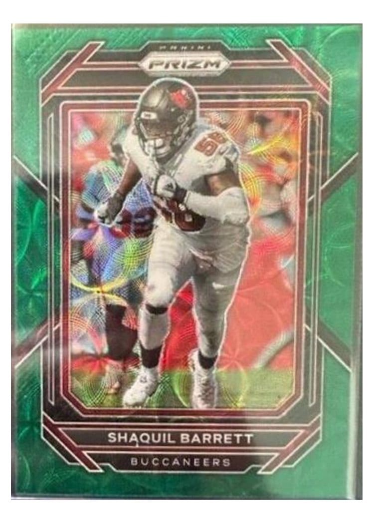 2022 Panini Prizm Base Set Shaquil Barrett Green Scope #278 card