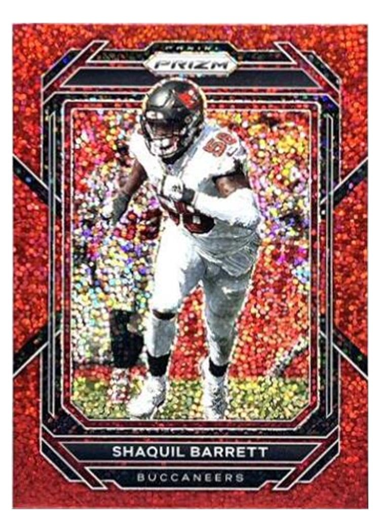 2022 Panini Prizm Base Set Shaquil Barrett Red Sparkle #278 card