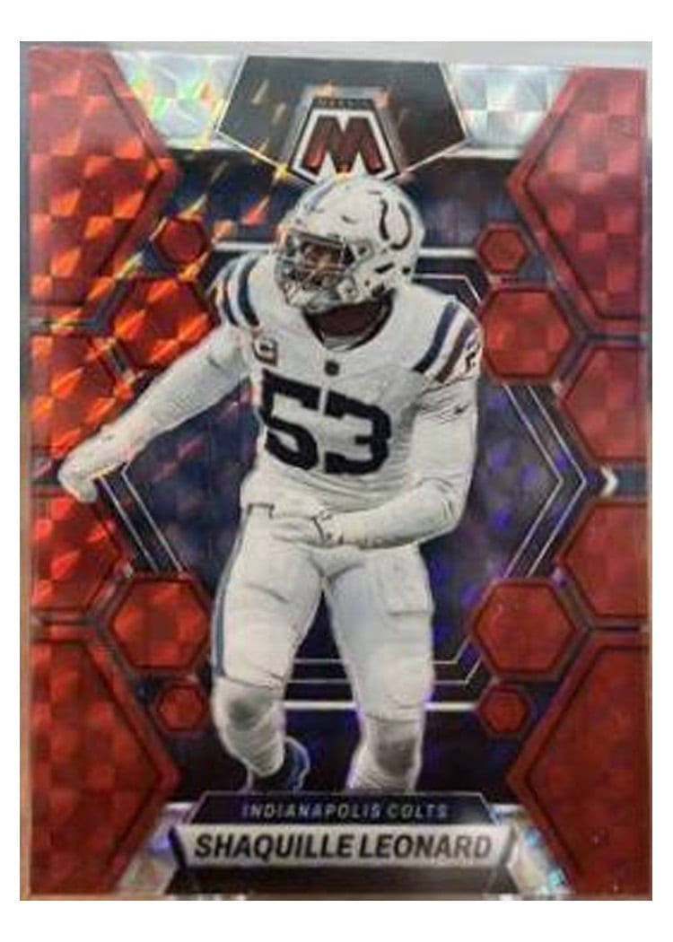 2023 Panini Mosaic Base Set Shaquille Leonard Red #97 card