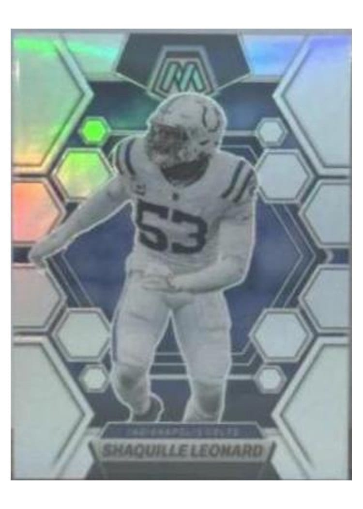 2023 Panini Mosaic Base Set Shaquille Leonard Silver #97 card