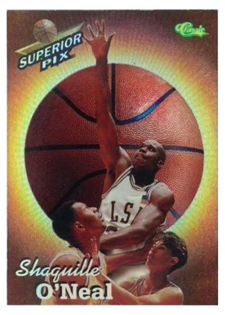 1995 Classic Superior Pix Chrome Shaquille O'Neal #30 card