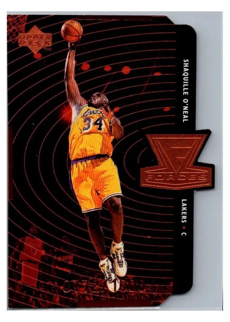 1998 Upper Deck Forces Shaquille O'Neal #F3 card