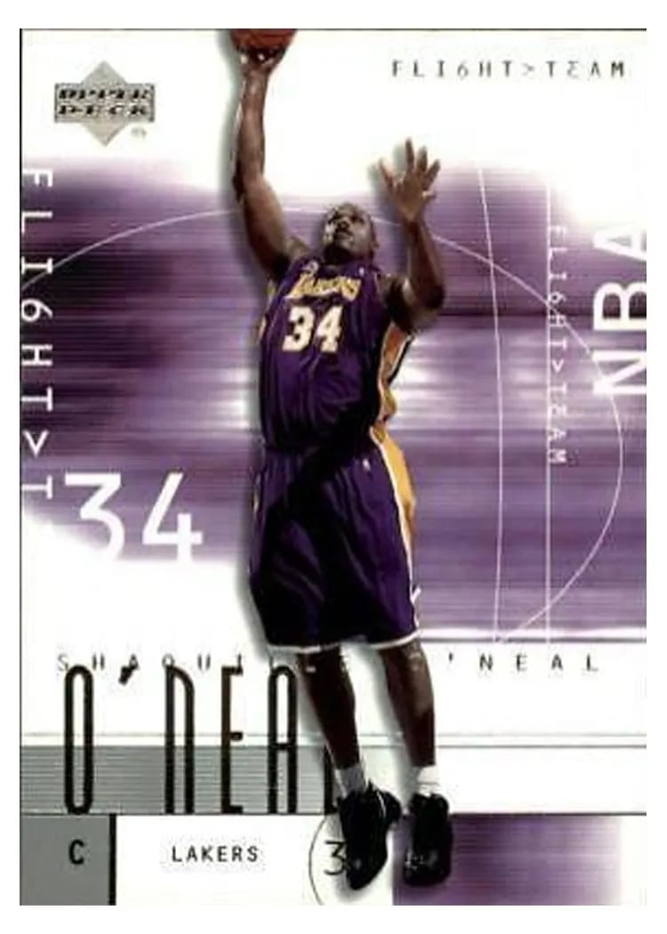 2001 Upper Deck Flight Team Shaquille O'Neal #34 card