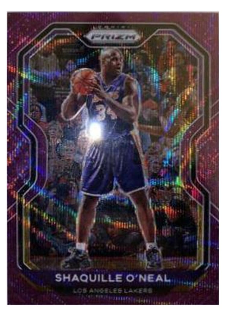 2020-21 Panini Prizm Base Set Shaquille O'Neal Fast Break Purple Prizm #207 card