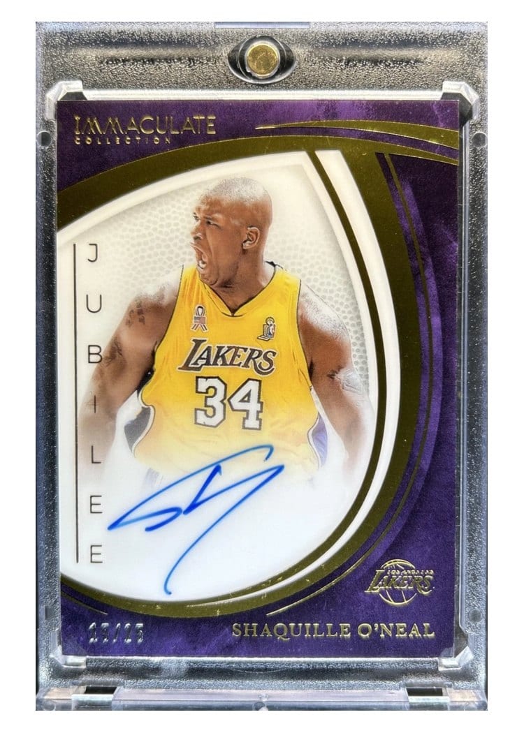 2024-25 Panini Immaculate Collection Jubilee Signatures Set Shaquille O'Neal #10 card