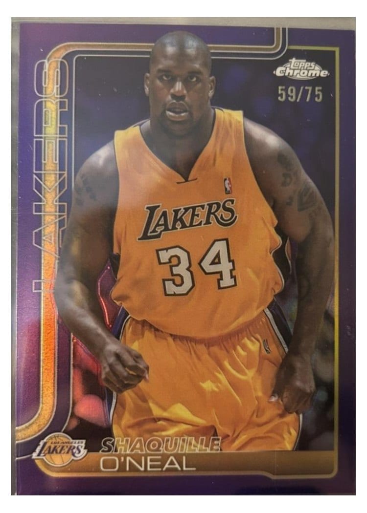 2025 Topps Chrome Shaquille O'Neal #242 card