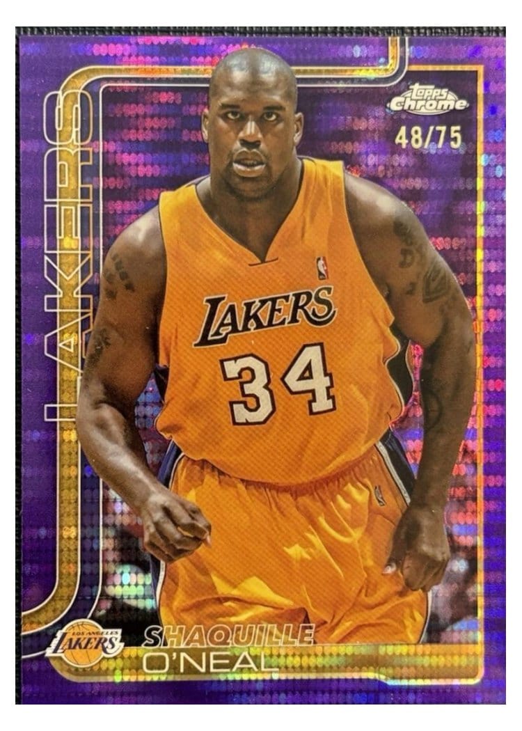 2025 Topps Chrome Shaquille O'Neal #242 card