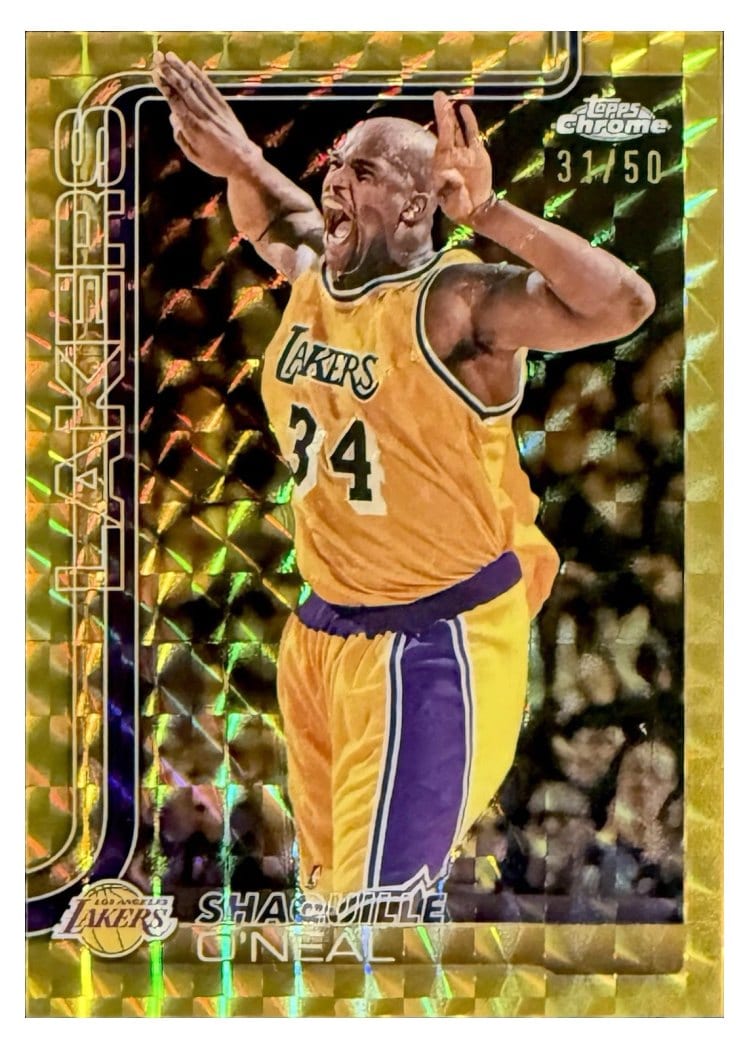 2025 Topps Chrome Shaquille O'Neal #242 card