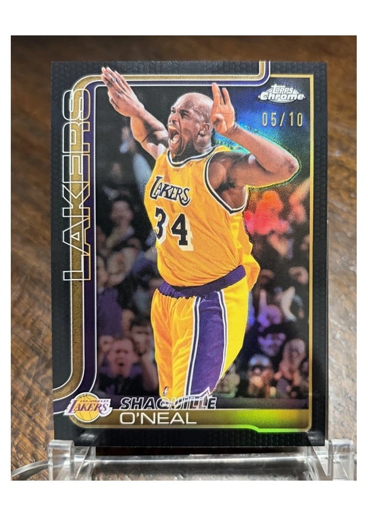 2025 Topps Chrome Shaquille O'Neal #242 card