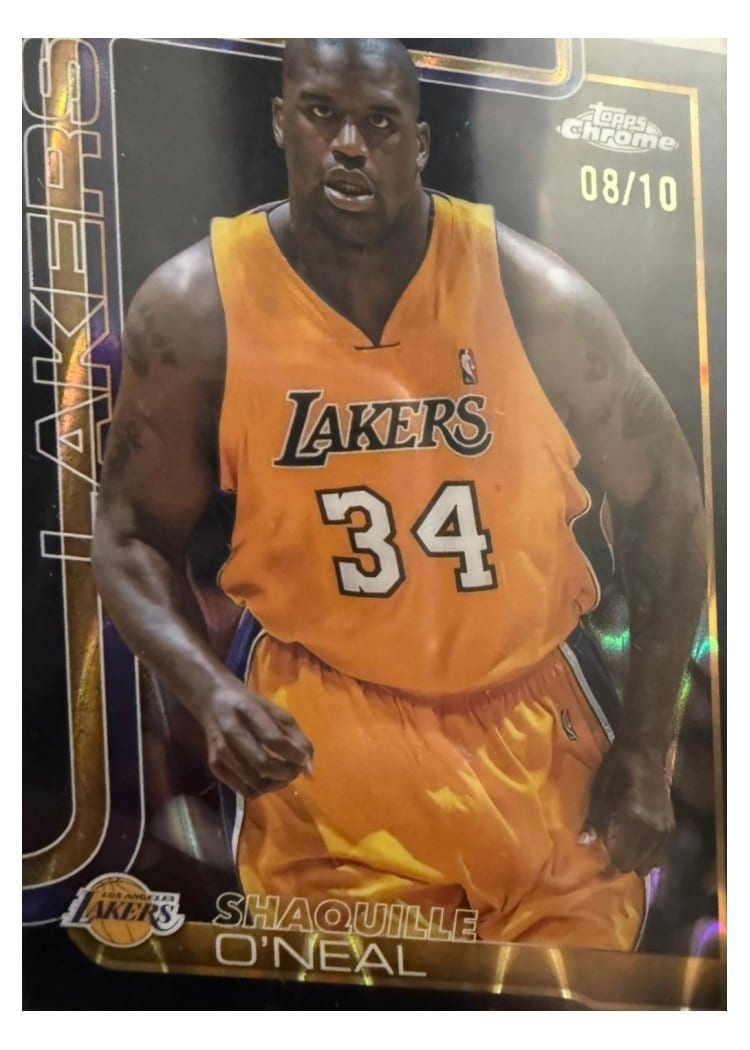 2025 Topps Chrome Shaquille O'Neal #242 card