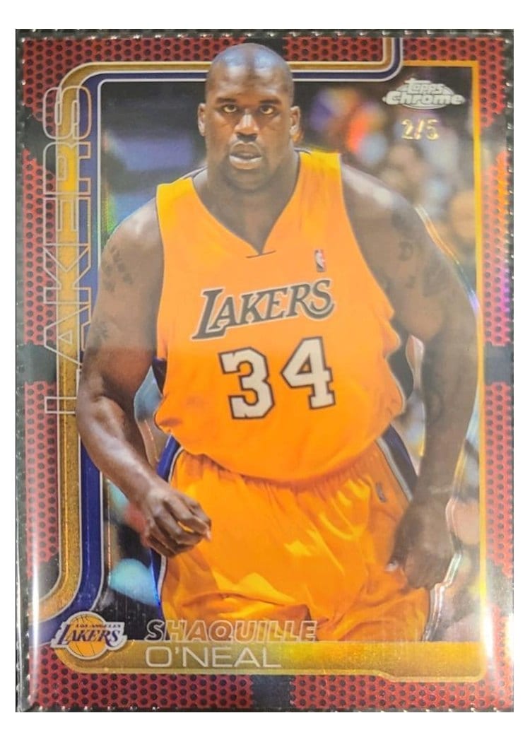 2025 Topps Chrome Shaquille O'Neal #242 card
