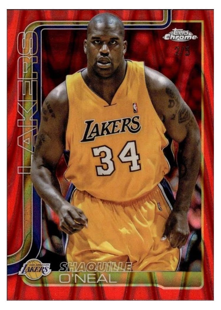2025 Topps Chrome Shaquille O'Neal #242 card