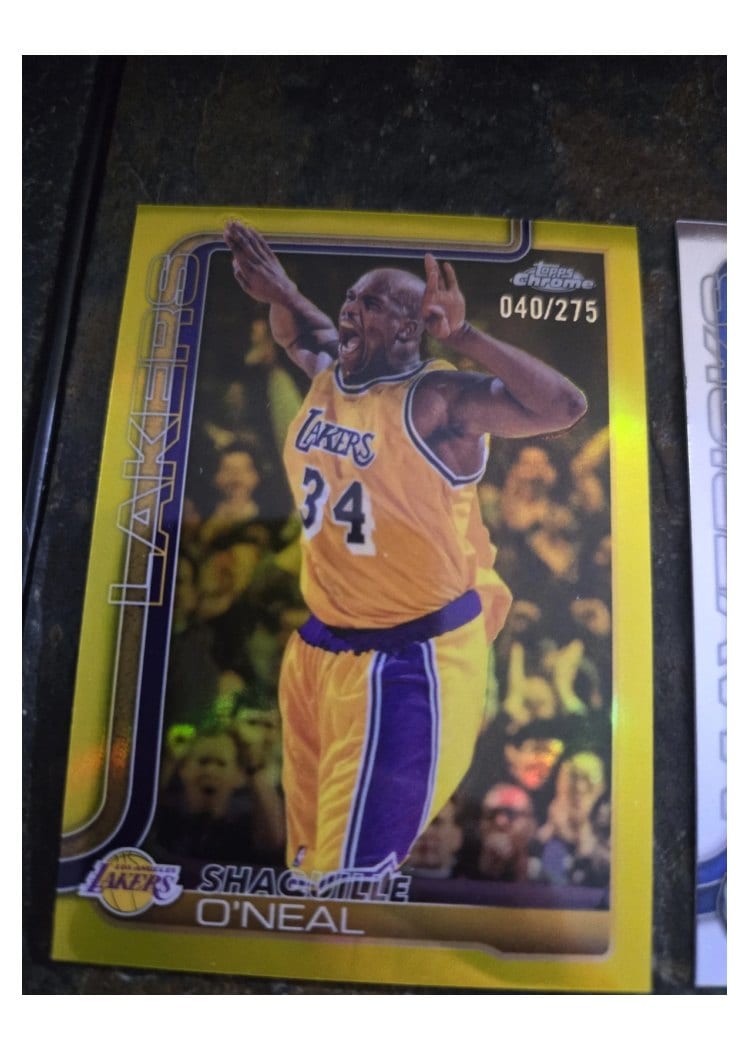 2025 Topps Chrome Shaquille O'Neal #242 card