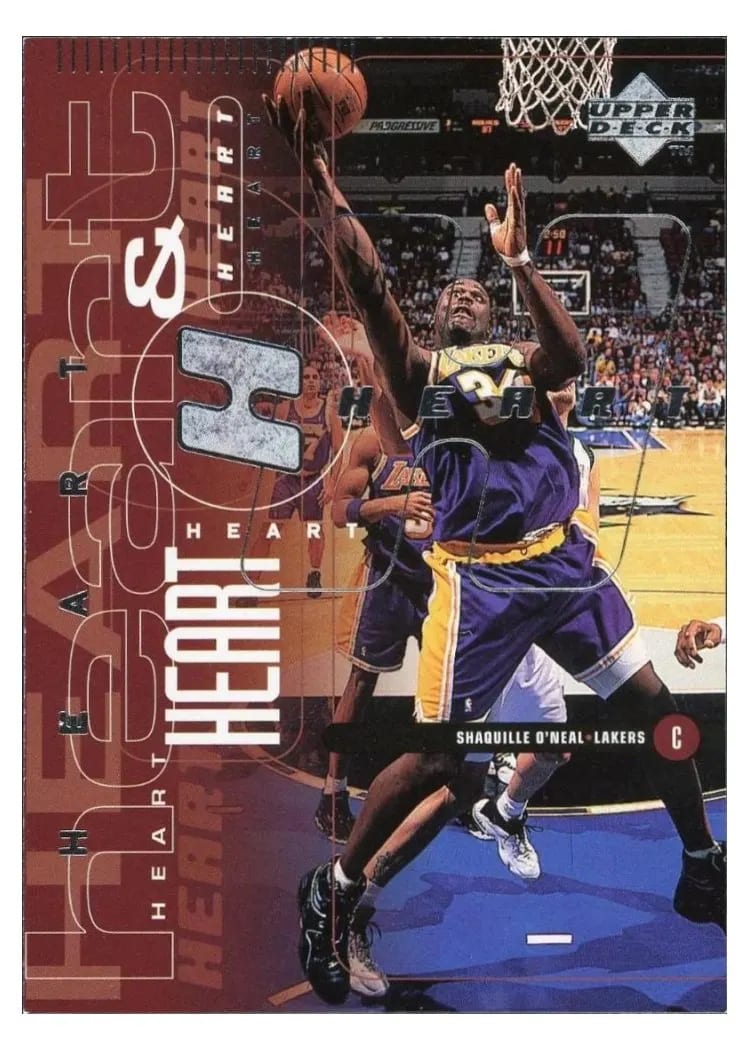 1998 Upper Deck Shaquille O’Neal / Kobe Bryant Heart / Soul #80 card