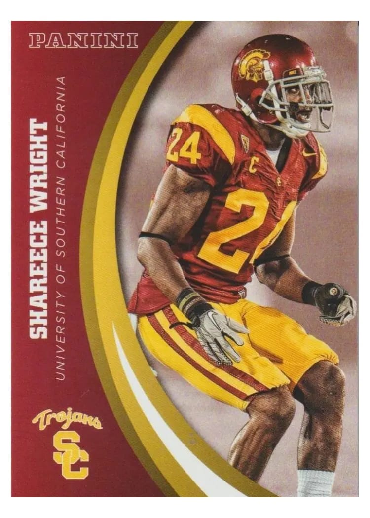 2015 Panini USC Trojans Shareece Wright #62 card