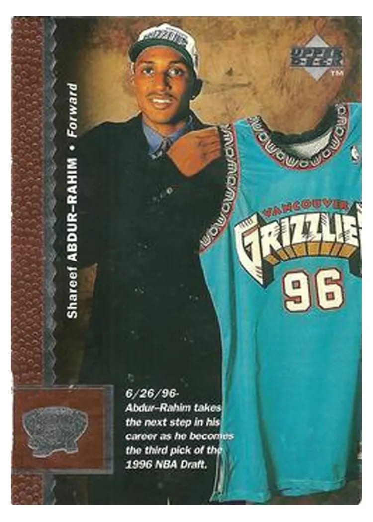 1996 Upper Deck Shareef Abdur-Rahim #129 card