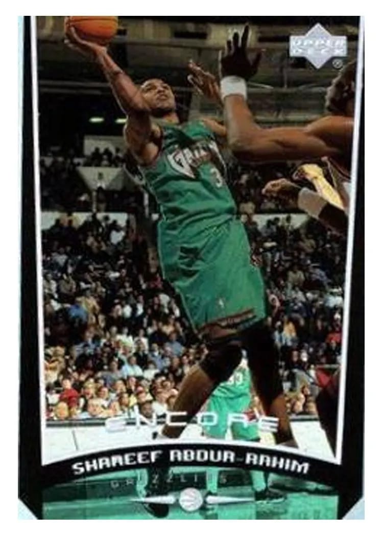 1998 Upper Deck Encore Shareef Abdur-Rahim #87 card
