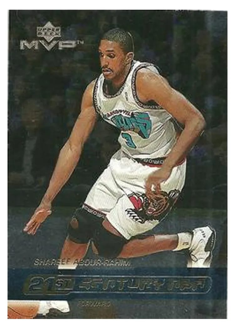 1999 Upper Deck MVP 21st Century NBA Shareef Abdur Rahim #N8 card