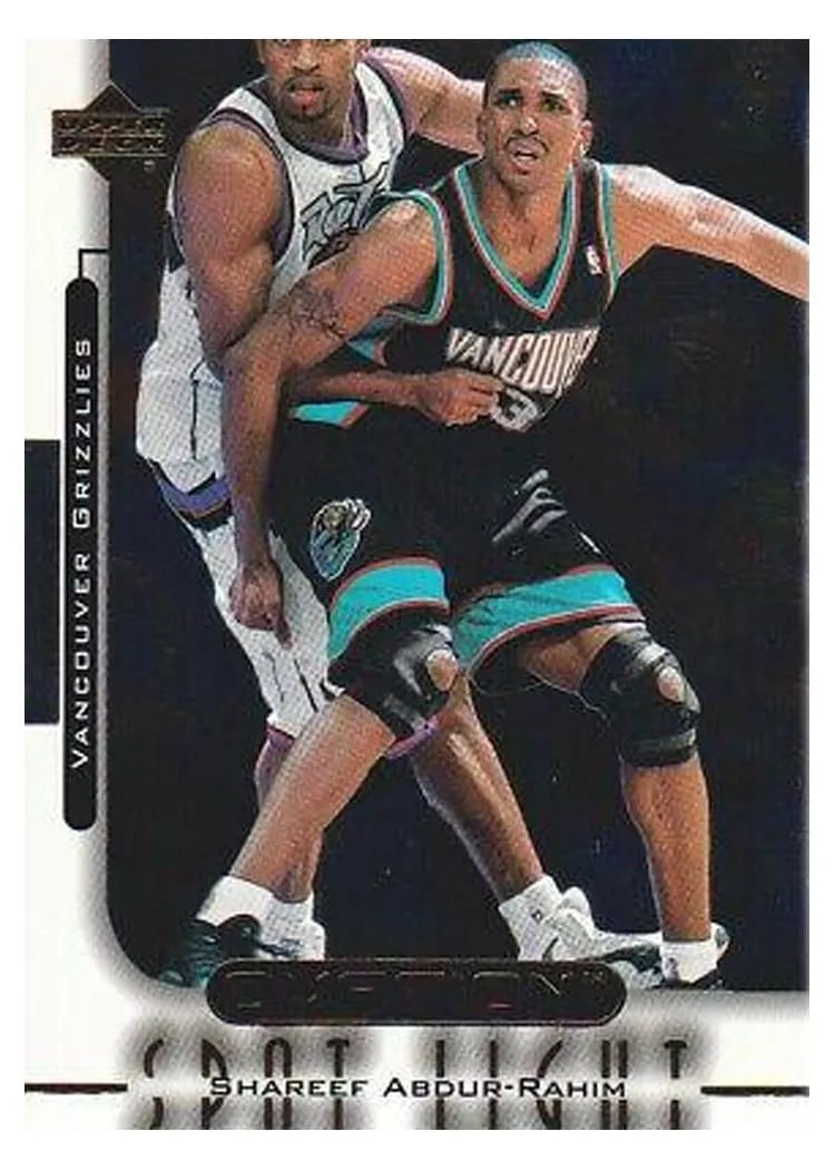 1999 Upper Deck Ovation Spotlight Shareef Abdur Rahim #OS4 card