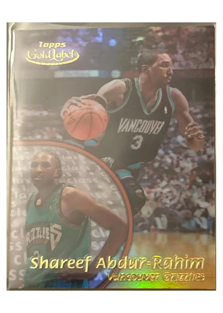 Shareef Abdur-Rahim 2000 Topps Gold Label Class 1 card