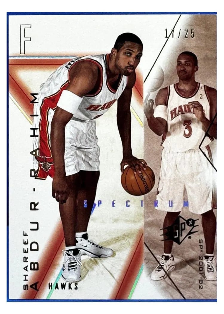 2001 Spx Shareef Abdur Rahim #2 card