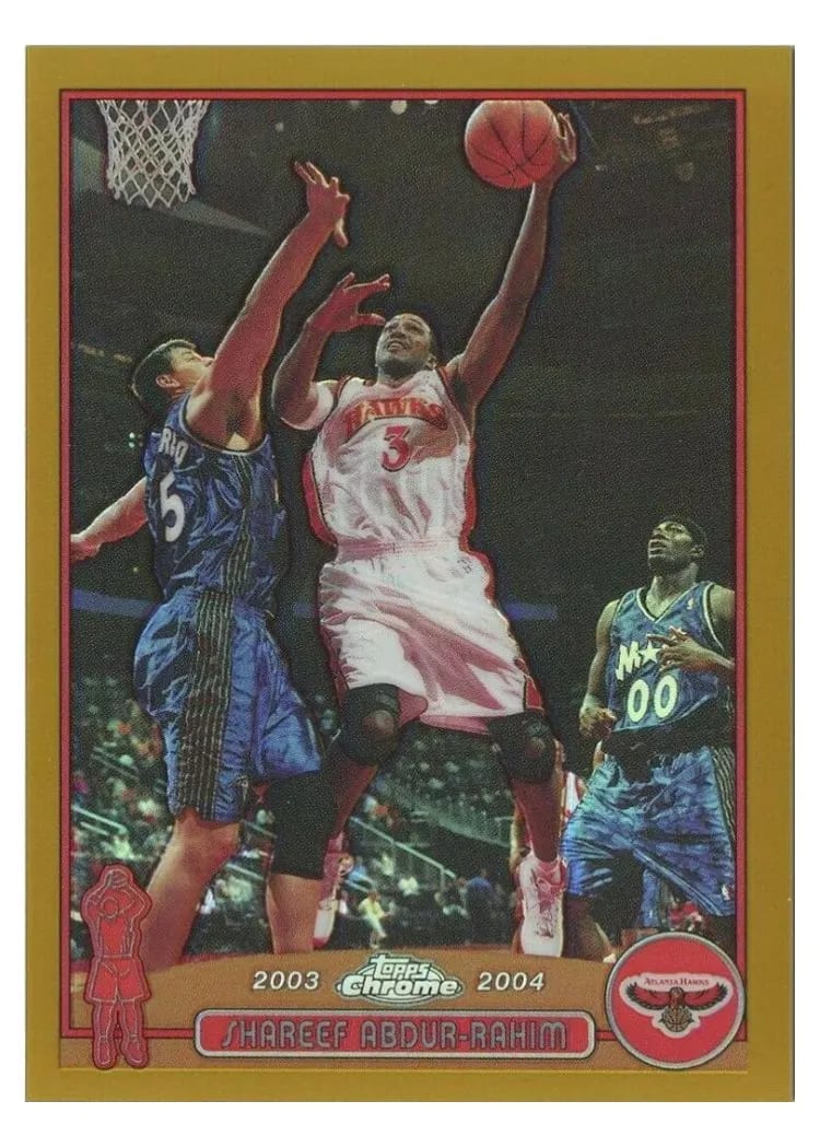 2003 Topps Chrome Shareef Abdur-Rahim #82 card