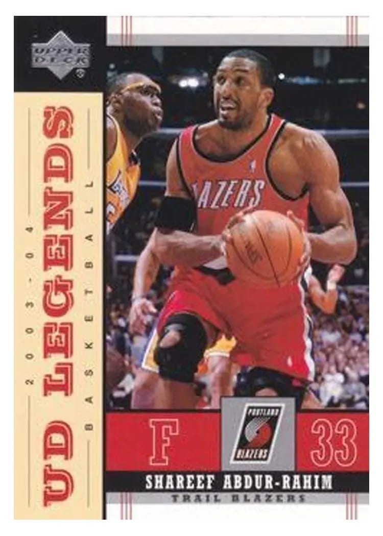 2003 Upper Deck Legends Shareef Abdur-Rahim #71 card