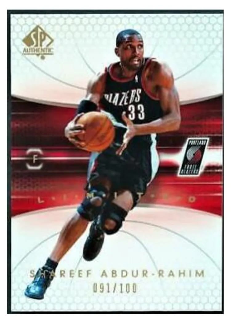 2004 SP Authentic Shareef Abdur Rahim #71 card