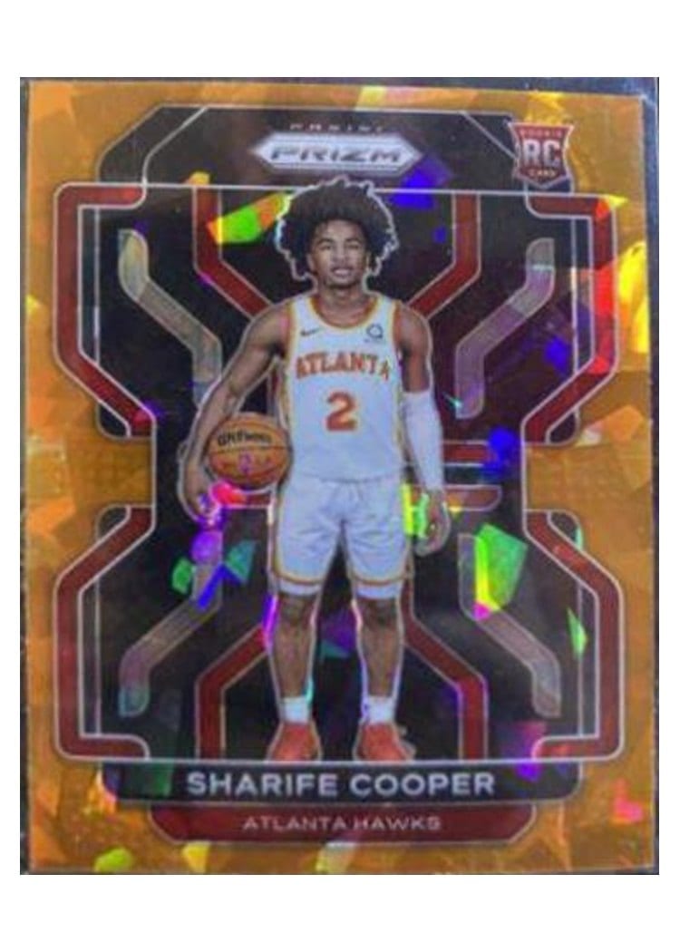 2021-22 Panini Prizm Base Set Sharife Cooper Orange Hyper Prizm #280 card