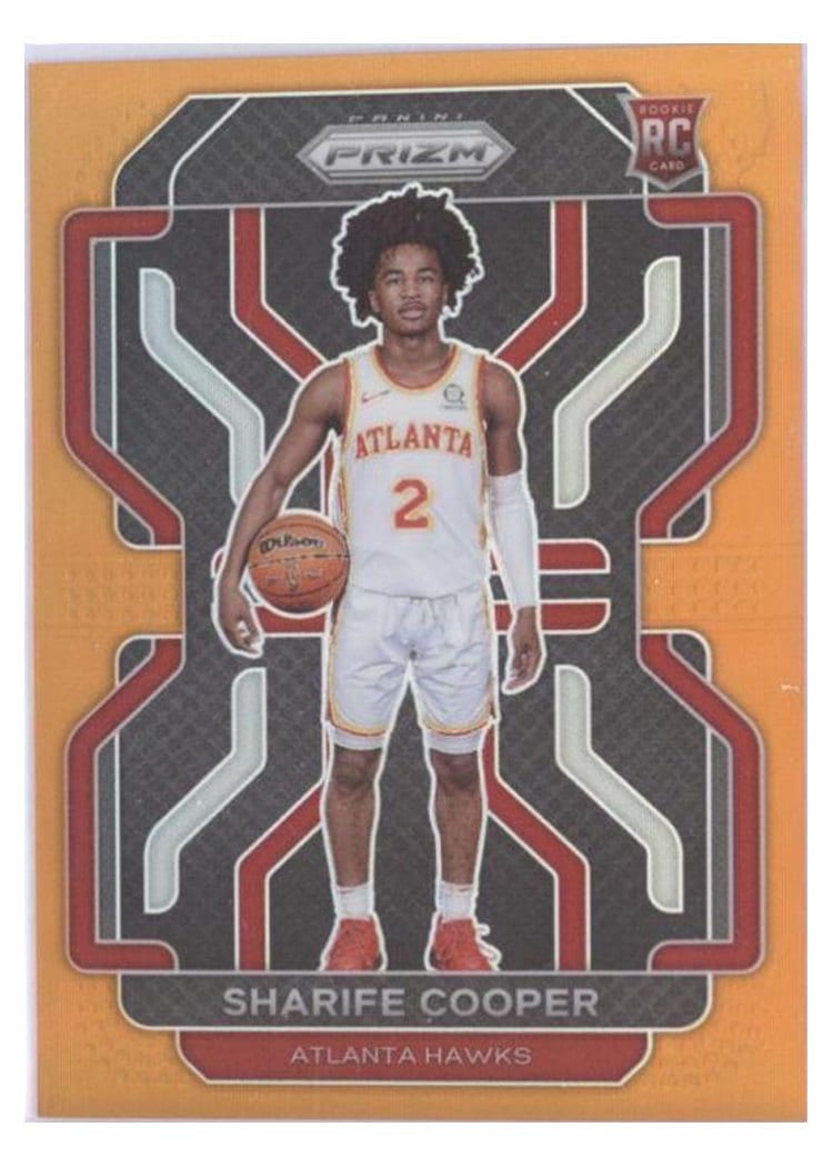 2021-22 Panini Prizm Base Set Sharife Cooper Orange Prizm #280 card