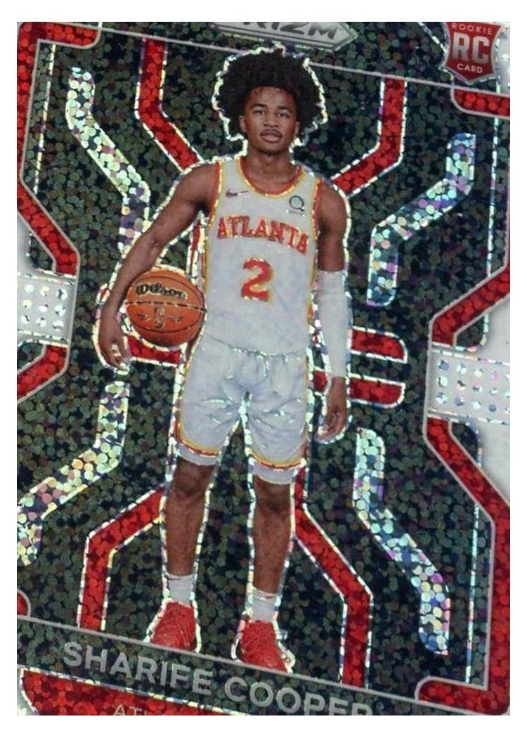 2021-22 Panini Prizm Base Set Sharife Cooper White Sparkle Prizm #280 card